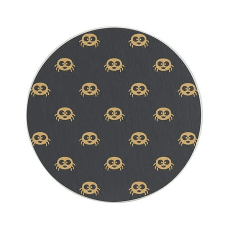

Circular Drink Coasters Set Spider Pattern Big Beautiful Home Decor Diatomite Heat-Resistant Diatomite Protect Table Countertop