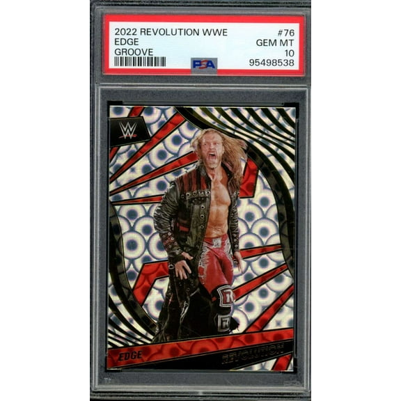 Edge Card 2022 WWE Revolution WWE Groove (pop 1) #76 PSA 10