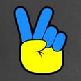 thumbnail image 2 of CafePress - Ukrainian Flag Peace Sign Ukrain Maternity T Shirt - Maternity Dark T-Shirt, 2 of 3