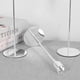 thumbnail image 3 of Juego de 3 candelabros decorativos de metal para decoración de fiestas (plata), 3 of 8