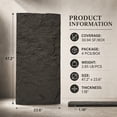 thumbnail image 5 of BEAUTYPEAK 4PCS 48"x 24" 3D Wall Decor Wall Panels Faux Stone Siding, Carbon Black, 5 of 8