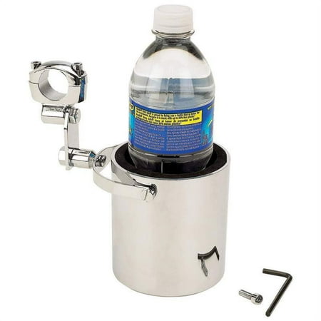 Diamond Plate™ Chrome Motorcycle Cup Holder