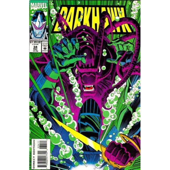 Darkhawk #34 VF ; Marvel Comic Book
