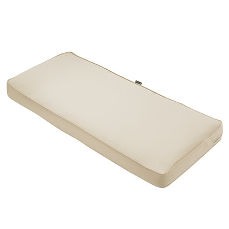 54" x 18" x 3" Montlake FadeSafe Fabric Settee Cushion - Classic Accessories: Zipper Closure, Polyurethane Foam