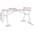 thumbnail image 2 of vidaXL Dining Table Legs Y-Frame 160x80x73 cm Steel, 2 of 5
