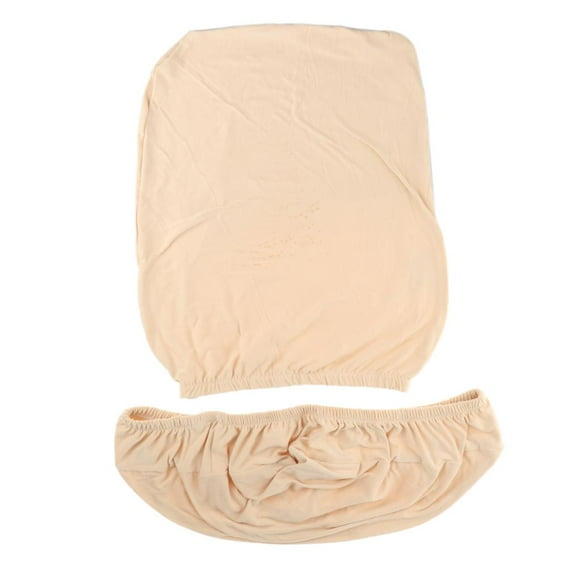 Fundas de poliéster elásticas y duraderas para escritorio de oficina, color liso, para ordenador Beige