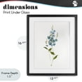 thumbnail image 4 of Stupell Industries Transitional Delicate Blue Sprigs Black Framed Print Under Glass, 13 x 16, by Sally Swatland, 4 of 8