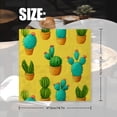 thumbnail image 2 of Bahomeck Cloth Napkins Set Of 4 Cute Cartoon Cacti In Pots Square Napkins Washable Dining Table Napkin For Home Holiday Wedding Party Dinner Decor 18*18 Inch, 2 of 3