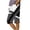 Gray, variant on Ruimatai Women's High Waisted Printed Capri Pants Elastic Waist Side Slit Button Detail Cropped Pants with Pockets for Summer Daily Wear