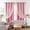 Pink, variant on XYRSRUW Double Layer Star Lace Blackout Curtains, 2-in-1 Sheer Star Pattern Drapes, Opaque Thermal Insulated Panels, Elegant Lace and Solid Liner for Bedroom and Living Room(Black)