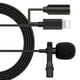 thumbnail image 1 of Methold Mini micrófono para iPhone, micrófono de solapa portátil con Clip para iPhone, iPad, Xiaomi, Android, Smartphone, cámara DSLR, PC, Cables de audio/vídeo Actualizar relámpago, 1 of 6