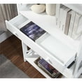 thumbnail image 4 of Pemberly Row Modern 5-Tier Bookcase with Drawer in White Wood, 4 of 6
