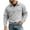 Gray, variant on Chiccall Men's Fleece Sweatshirts Casual Button Lapel Pullover with 2 Breasted Pockets