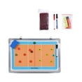 thumbnail image 2 of BAOSITY Coaches Board Coaching Board Erasable Marker Equipment Sports Clipboard with 2 Marker Pens for Plays School Teaching Volleyball, 2 of 8