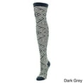 thumbnail image 4 of MeMoi Checkers & Weaves Over The Knee Socks - Womens - Female, One Size, Ocean Depths, 4 of 5