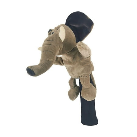 Golf Club Head Cover Soft Animal Driver Headcover Plush Lion/Tiger/Hippo/Monkey/Sheep Golf Accessory for Woods And Drivers