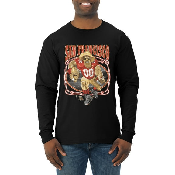 Wild Bobby, San Francisco Fan | SF Fantasy Football ,Sports, Men Long Sleeve Shirt, Black, Small