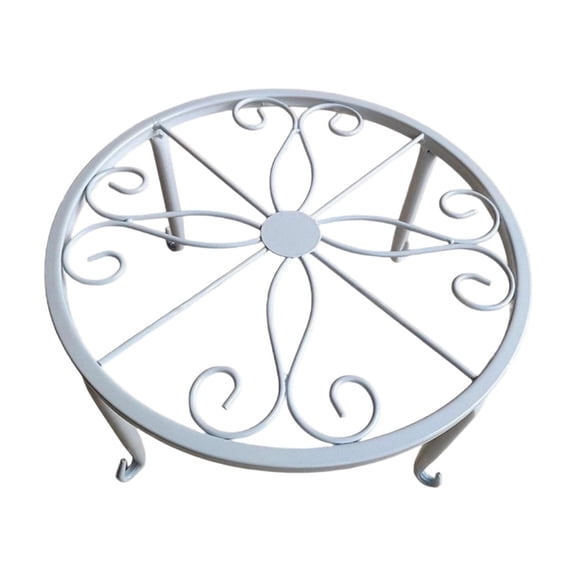 Plants Stand, Flower Pot Rack, Floor Potted Shelf, Single Tier Wrought Iron Plants Holder for Home Indoor Outdoor Potted Flower Display Decoration