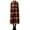 #051-Red, variant on Women's High Waist Checkered Plaid Lapel Long Sleeve Pullover Dress Comfortable Polyester Spandex Blend Casual Wear for All Season