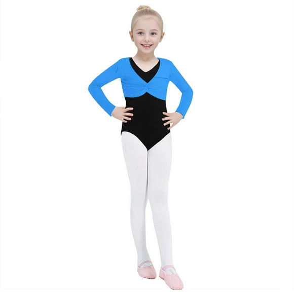 FhsagQ Tops Girls Shirts Size 10-12 Black Toddler Girls Long Sleeve Solid Color Blouse Ballet Wrap Tops Velvet Dance Dress Cover Up Christmas Shirts for Girls 10-12 Blue 7-8 Years