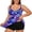 Purple3, variant on PMVFHDE Plus Size Swimsuit For Women Tankini Swim Top With Supportive Underwire And Adjustable Straps Solid Color