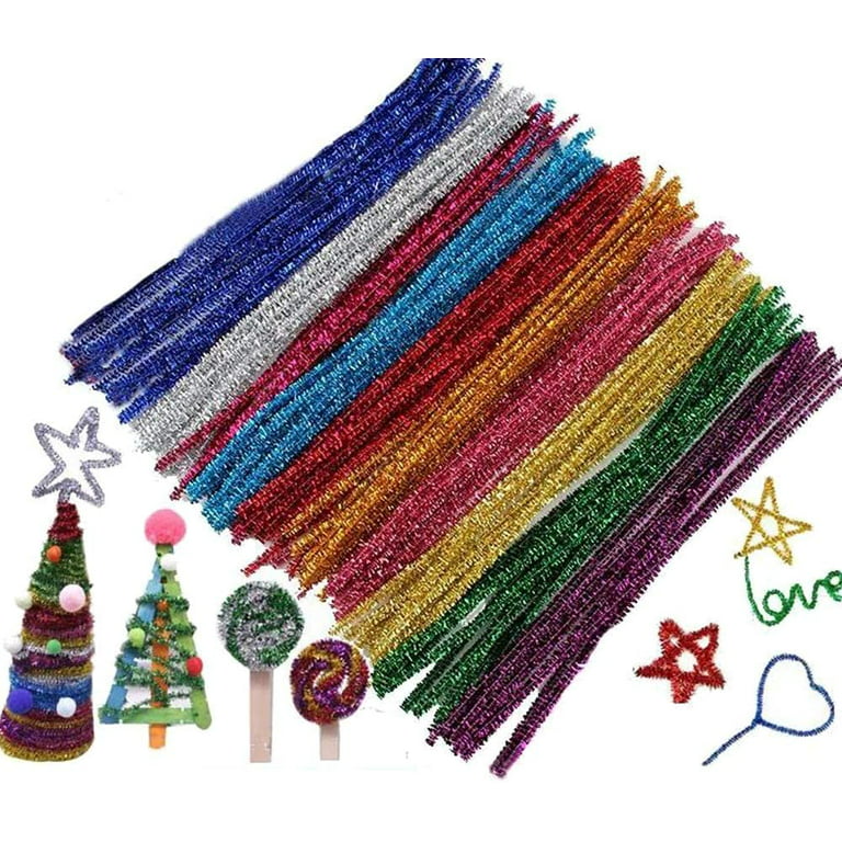  100 Pieces Pipe Cleaners Chenille Stem, Glitter Gold Pipe  Cleaners Set for Pipe Cleaners DIY Arts Crafts Decorations, Chenille Stems Pipe  Cleaners (Glitter Gold) : Arts, Crafts & Sewing