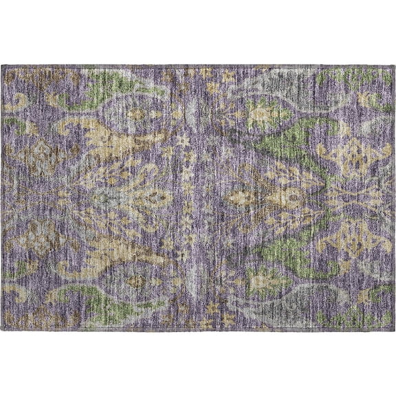 Dalyn Rugs Premium Machine Washable Mayfield AMF1153 Purple 1'8" x 2'6" Rug