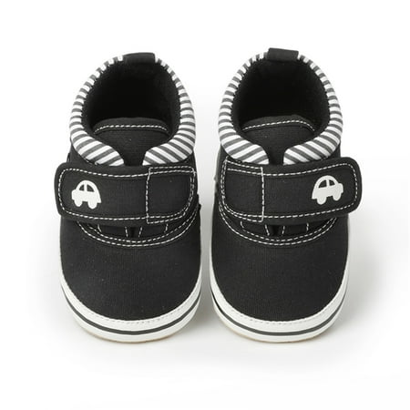 

CAICJ98 Boys Fashion Toddler Little Kid Boys Girls Soft Slip On Loafers Dress Flat Shoes Boat Shoes Casual Shoes Black