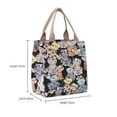 thumbnail image 2 of Women High Capacity Canvas Cartoon Pictures Lunch Bag Mommy Bag Printed Handbag Tote Bags 3, 2 of 8