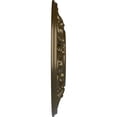 thumbnail image 4 of Ekena Millwork 18"OD x 3 1/2"ID x 1"P Valletta Ceiling Medallion (Fits Canopies up to 3 1/2"), Hand-Painted Brass, 4 of 6