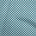thumbnail image 1 of oneOone Polyester Spandex Teal Blue Fabric Check Craft Projects Decor Fabric Printed By The Yard 56 Inch Wide, 1 of 4