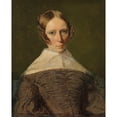 thumbnail image 3 of Anonymous 12x14 Black Modern Framed Museum Art Print Titled - Portrait of a Woman (1839), 3 of 5