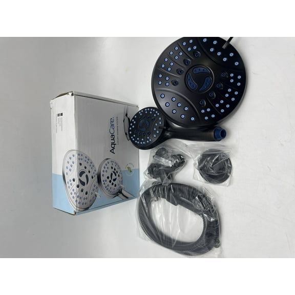 Open Box AquaCare High Pressure 50-mode Rain Handheld 3-way Shower Head 4337 - Bronze