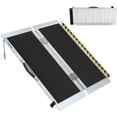 thumbnail image 4 of Acekid Portable Wheelchair Ramp 4FT, Non-Slip Aluminum Folding Handicap Ramp, Door Threshold Ramp with Reflective Strips, 4 of 8
