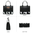 thumbnail image 3 of VANSARTO Cow Print Tote Bag for Women Western Top Handle Handbags Satchel Bag Shoulder Purse with Guitar Strap, 3 of 6