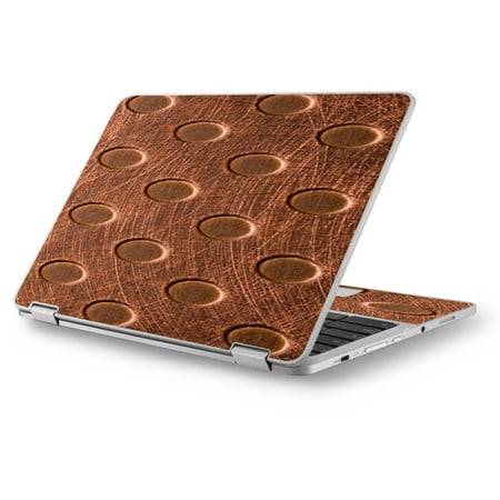 Skin Decal for MacBook Air 11" A1370 A1465 / Copper Grid Panel Metal