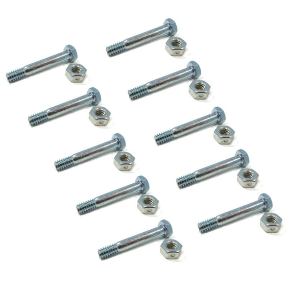 The ROP Shop (Pack of 10) Shear Pin Bolt & Nut for Ariens Snowblower ST8524E Auger Chute