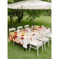 thumbnail image 3 of Outdoor Tablecloth with Umbrella Hole and Zipper, Fall Rectangle Table Cloth 60x84 Inch Waterproof Tablecloth, Gold Red Maple Leaf Thanksgiving Autumn Farmhouse Picnic Table Cover for Patio Camping, 3 of 7