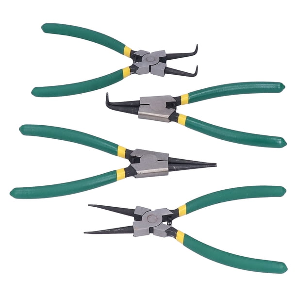 Juego De Alicates Para Anillos A Presión, Juego De Alicates De Circlip De Diseño Antideslizante De Fácil Operación Para Manualidades De Bricolaje Para Reparar Joyas Para Hacer ANGGREK Internal External Circlip Pliers Kit