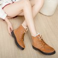 thumbnail image 5 of FRSASU Winter Boots Snow Boots Women's Casual Boots Winter Flat with Cotton Short Boots Women's Cotton Shoes Khaki 6.5-7(37), 5 of 8