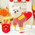 thumbnail image 2 of Riforla Vêtements pour Chien Garçon Fille Manteau d'Hiver Chaud pour Chien Frites Rouges Rayé Manteau pour Chien Chandail pour Chien Manteau pour Temps Froid Vêtements d'Hiver pour Chien Vêtements pour Animaux, 2 of 7