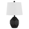 thumbnail image 4 of SAFAVIEH Danilo 20 in. Modern Black Resin Table Lamp with White Cotton Shade, 4 of 6