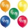 Unique Industries Latex Congratulations 16" Multi-color Balloons, 8 Count