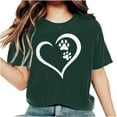 thumbnail image 2 of Kayannuo Valentine's Day Womens Graphic Tees Love Heart Printed Womens T Shirts Womens Work Tops Girls Short Sleeve Out Blouse Letter Print Gift Shirt T-Shirt Tops, 2 of 6