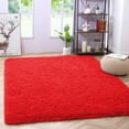 thumbnail image 2 of Softlife Softlife Super Soft Shaggy Area Rugs For Living Room Fluffy Carpets For Bedroom Home Decor,5.3'X7.5',Red, 2 of 9