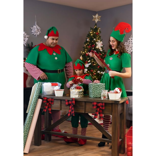 christmas elf dress walmart Holiday Elf Costume for Women | Holiday Costumes | Adult | Womens | XS | Green/Red