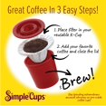 thumbnail image 3 of Reusable Coffee K-cups(Set of 2) with Disposable filters compatible with Keurig, Pod & other single use Brewers - 2 Cups with 50 Filters - Use Your Own Coffee - Reuse or Dispose of your K Cups, 3 of 5