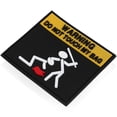 thumbnail image 3 of a refined and professional product description for your **Novelty Warning Patch**:\n\n \n\n### 🌟 **Novelty Warning Patch – Self Adhesive Embroidery, 3 of 4