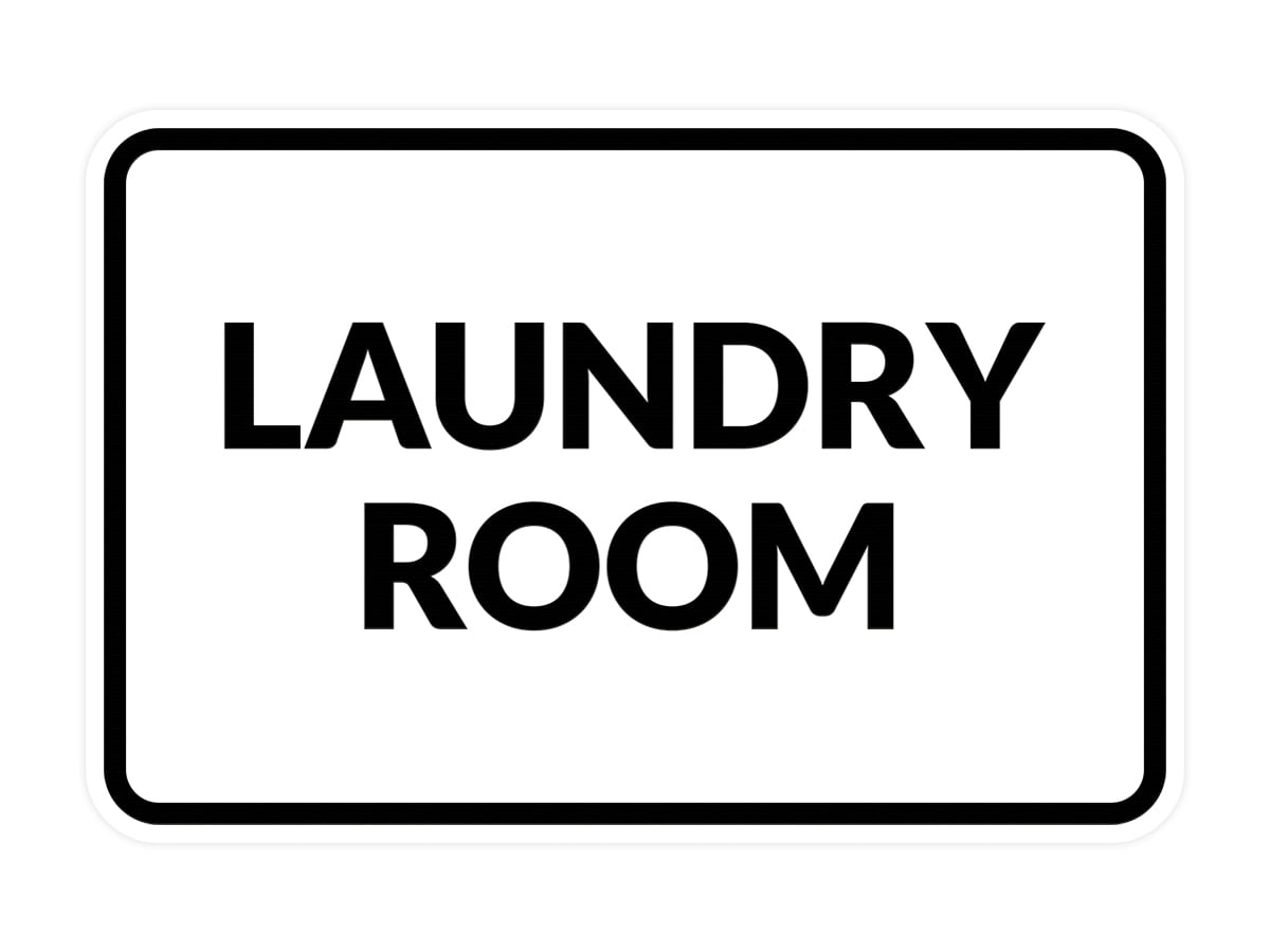 Classic Framed Laundry Room (White) Small