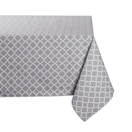 

Gray Lattice Tablecloth 60x84